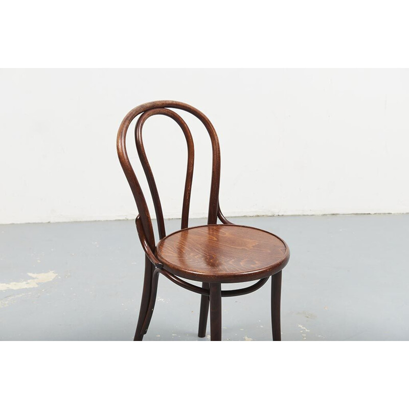 Vintage dark oak chair Thonet 
