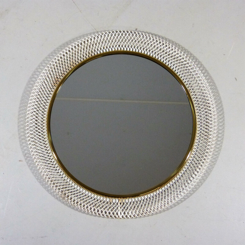 Vintage Wall mirror by Vereinigte Werkstätten München, Germany 1950