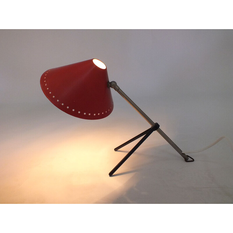 Vintage Pinocchio iconic table lamp by H. busquet for Hala 1954