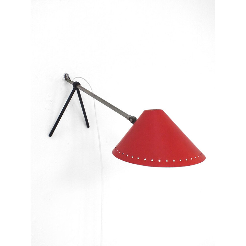Vintage Pinocchio iconic table lamp by H. busquet for Hala 1954
