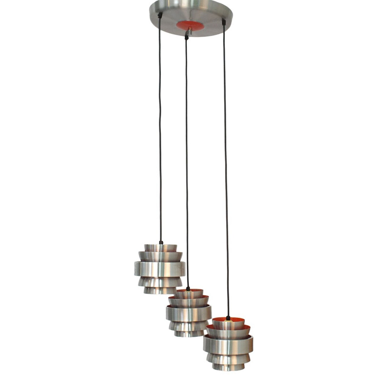 Pendant with three shades by Lakro 1960