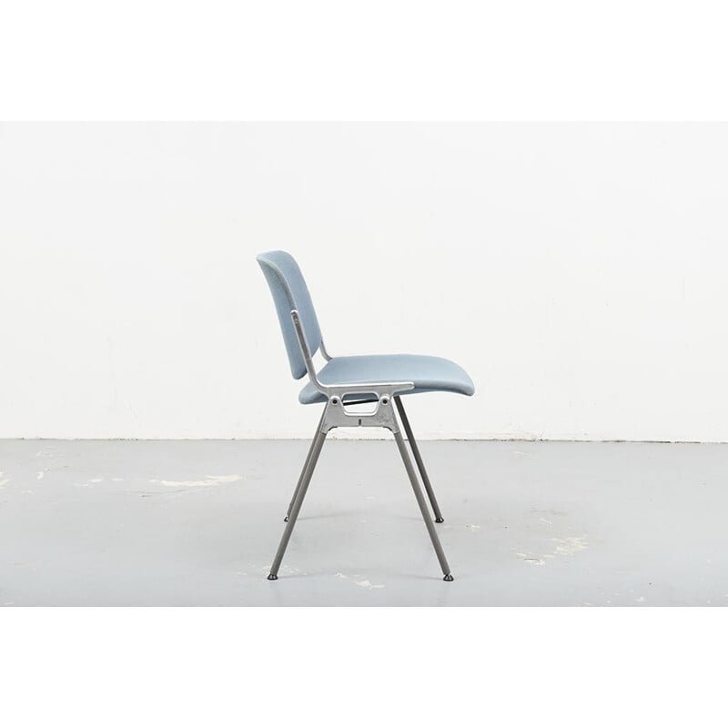 Vintage Blue Grey Chair Castelli DSC 106 1960