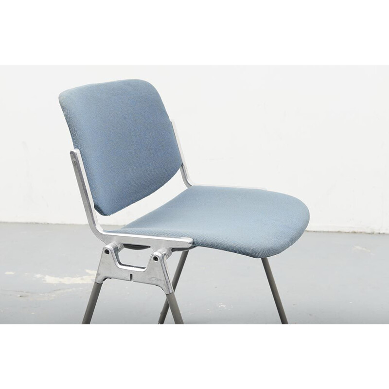 Vintage Blue Grey Chair Castelli DSC 106 1960