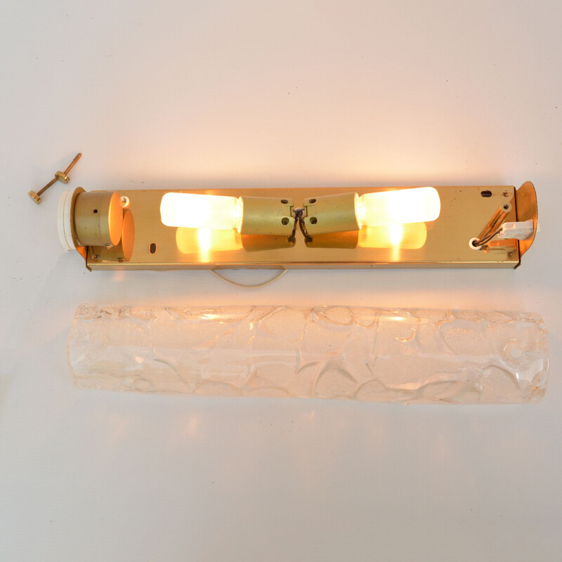 Vintage Oblong wall lamp, Kaiser Leuchten, Germany, 1970s