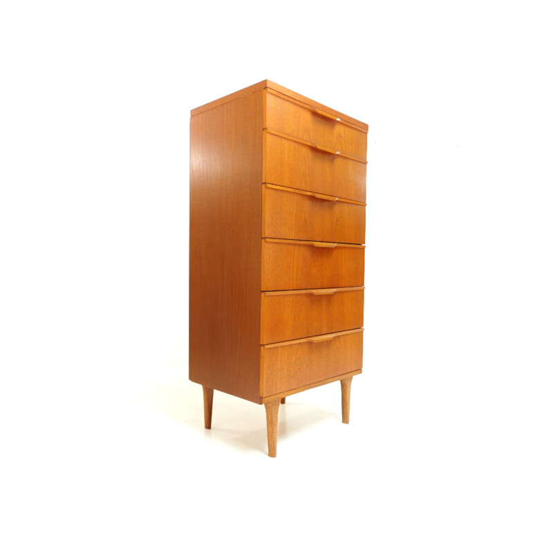 Vintage Teak Mid Century Chest of Drawers Frank Guille For Austinsuite 1960s