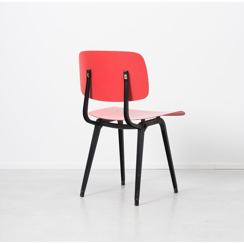 Chaise "Revolt" en acier et fibre de nylon rouge Ahrend De Cirkel, Friso KRAMER - 1966