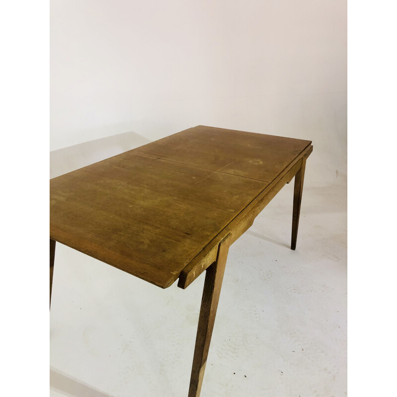 Vintage wooden table Guermonprez 