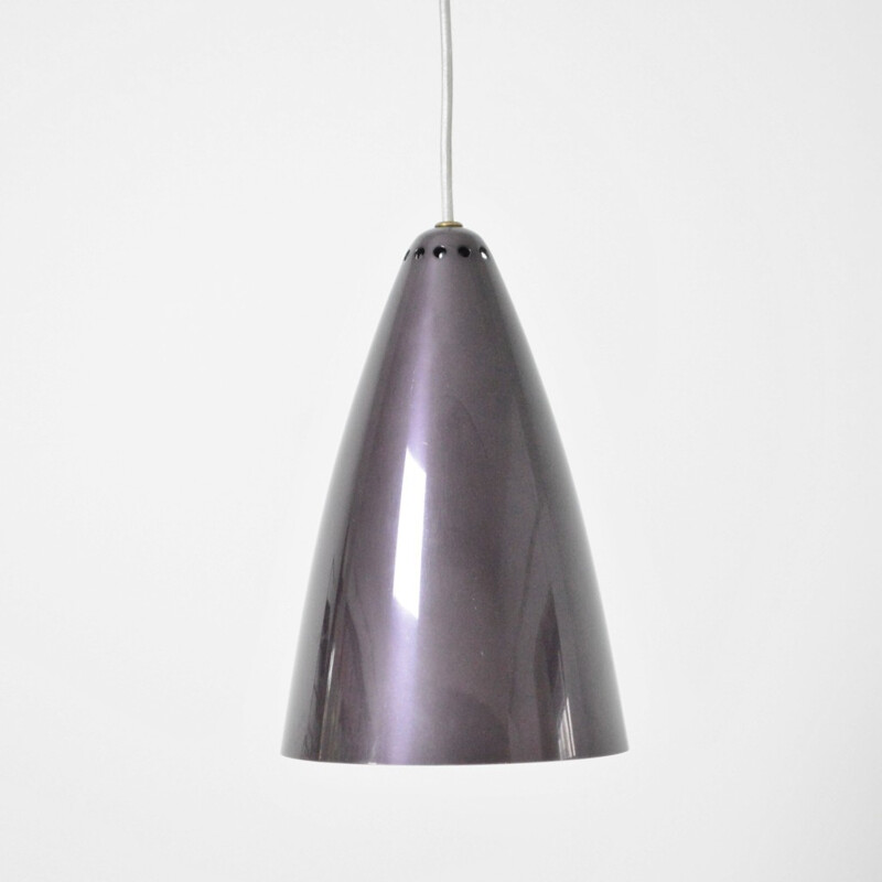 Scandinavian metal hanging lamp, Lisa JOHANSSON-PAPE - 1950s