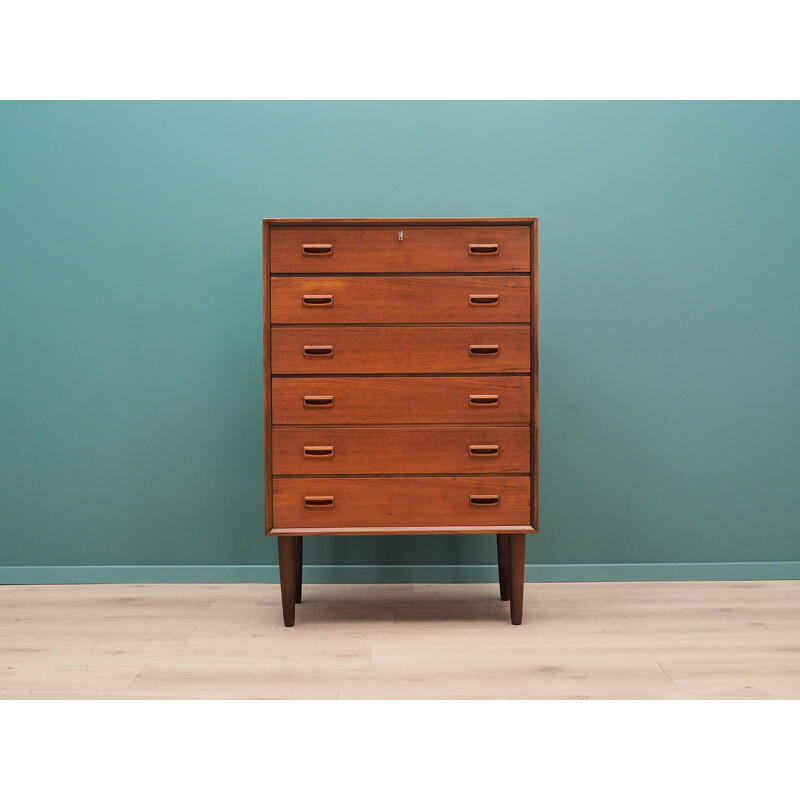 Vintage teak chest of drawers Scandinavian 1970