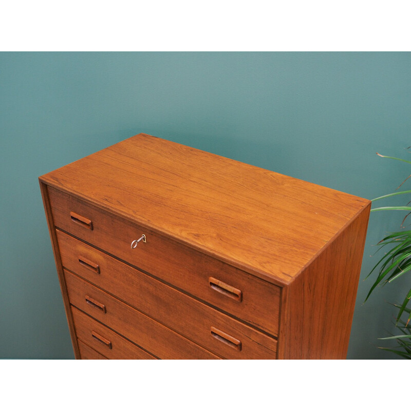 Vintage teak chest of drawers Scandinavian 1970