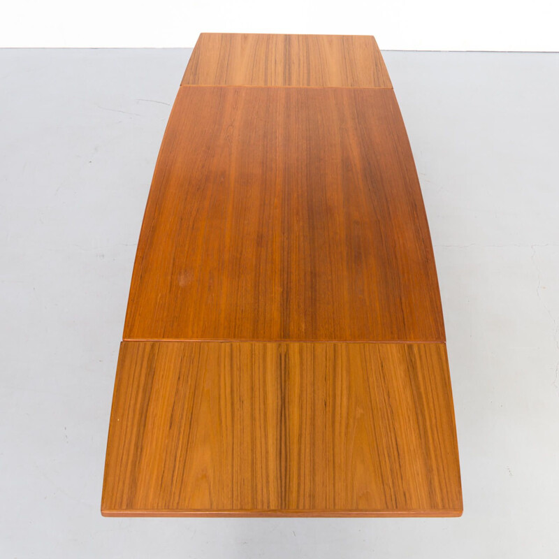 Vintage teak extendable dining table 1960s