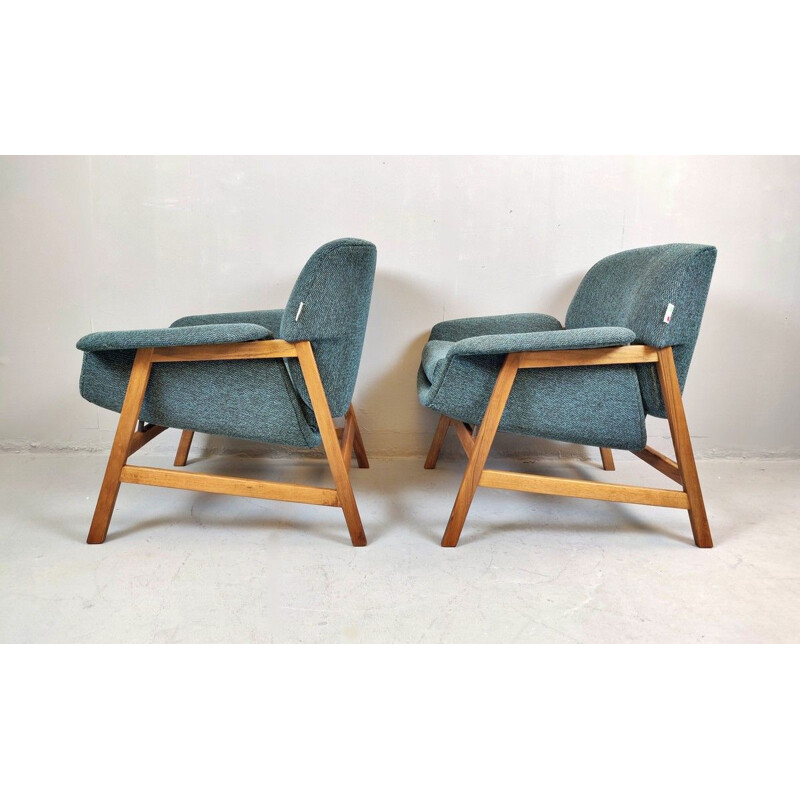 Pair Of Vintage Armchairs By Gianfranco Frattini, Italy 1960