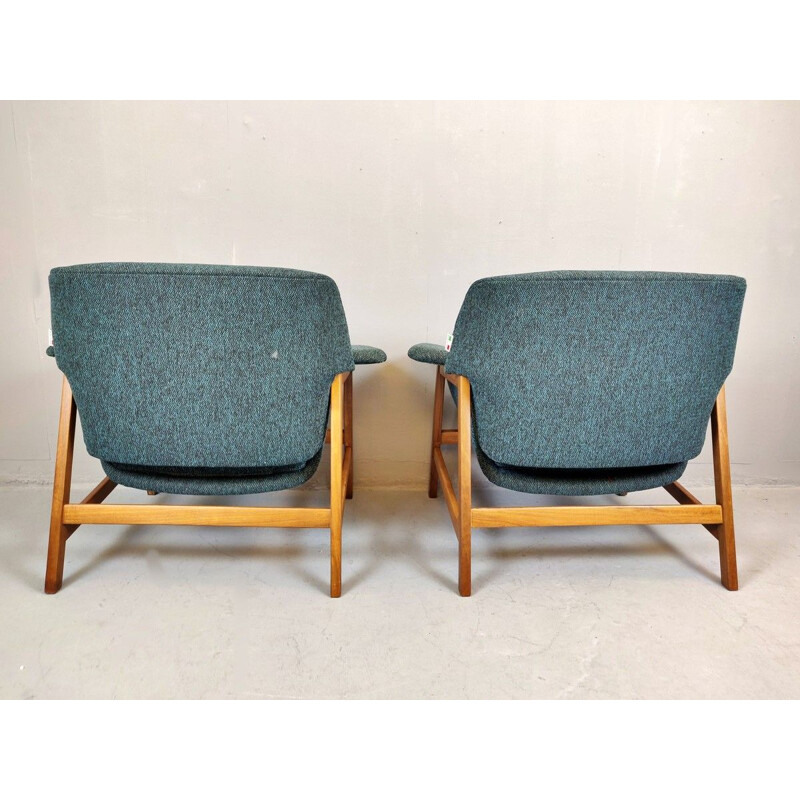 Pair Of Vintage Armchairs By Gianfranco Frattini, Italy 1960