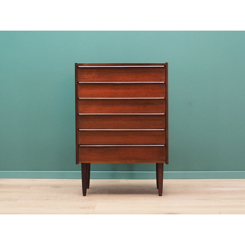 Vintage teak chest of drawers 1960