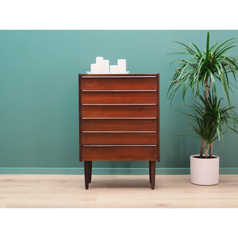 Vintage teak chest of drawers 1960