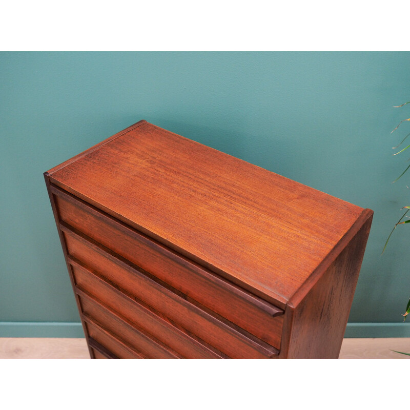 Vintage teak chest of drawers 1960