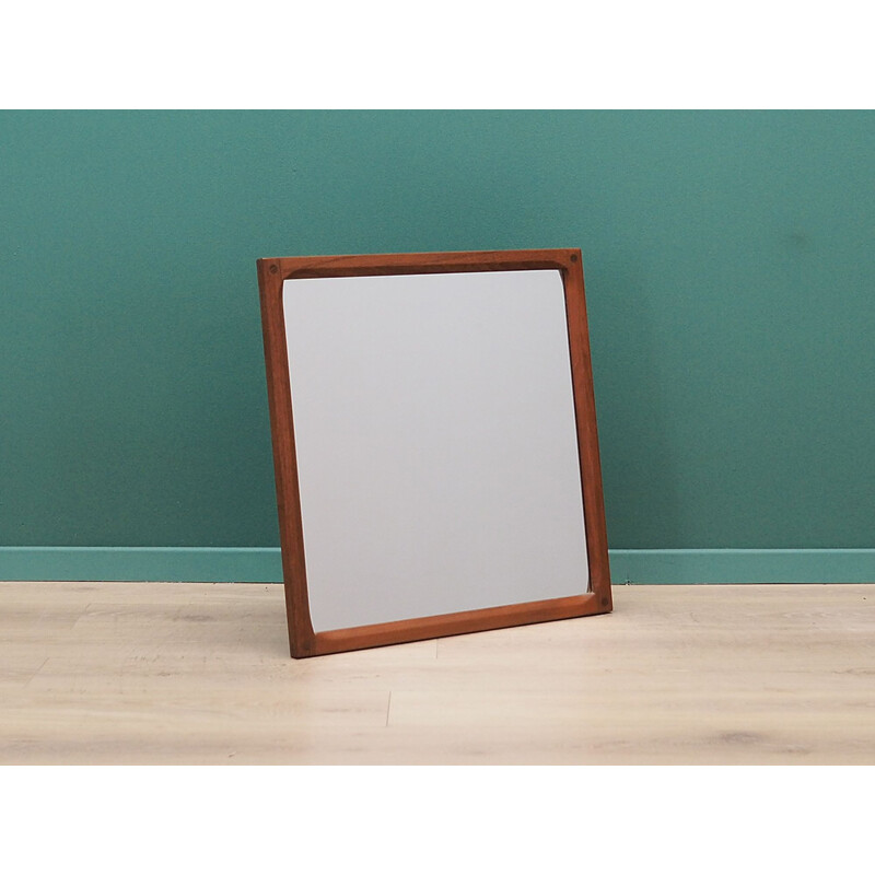 Vintage Mirror Kjersoaard solid teak scandinavian 1970