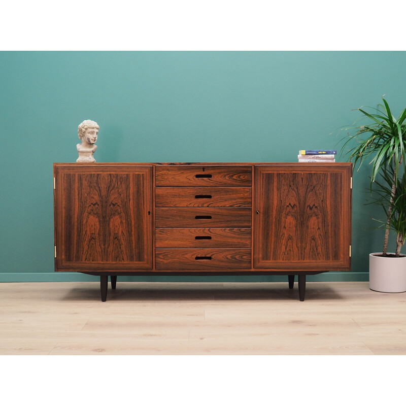 Vintage sideboard rosewood Winding Scandinavian 1970s 