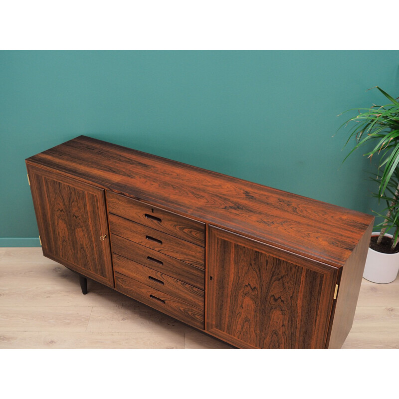 Vintage sideboard rosewood Winding Scandinavian 1970s 