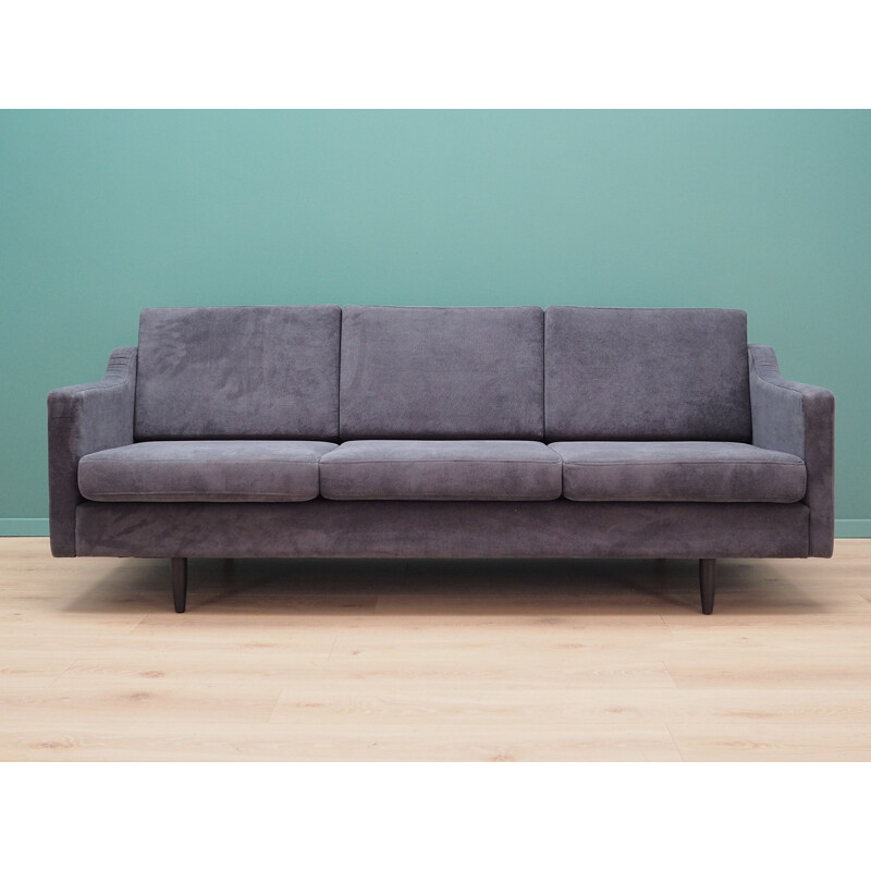 Vintage sofa grey upholstery 1970