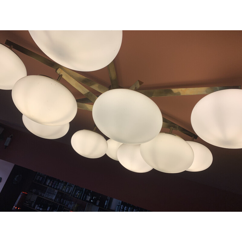 Vintage ceiling light Angelo Lelli 1960