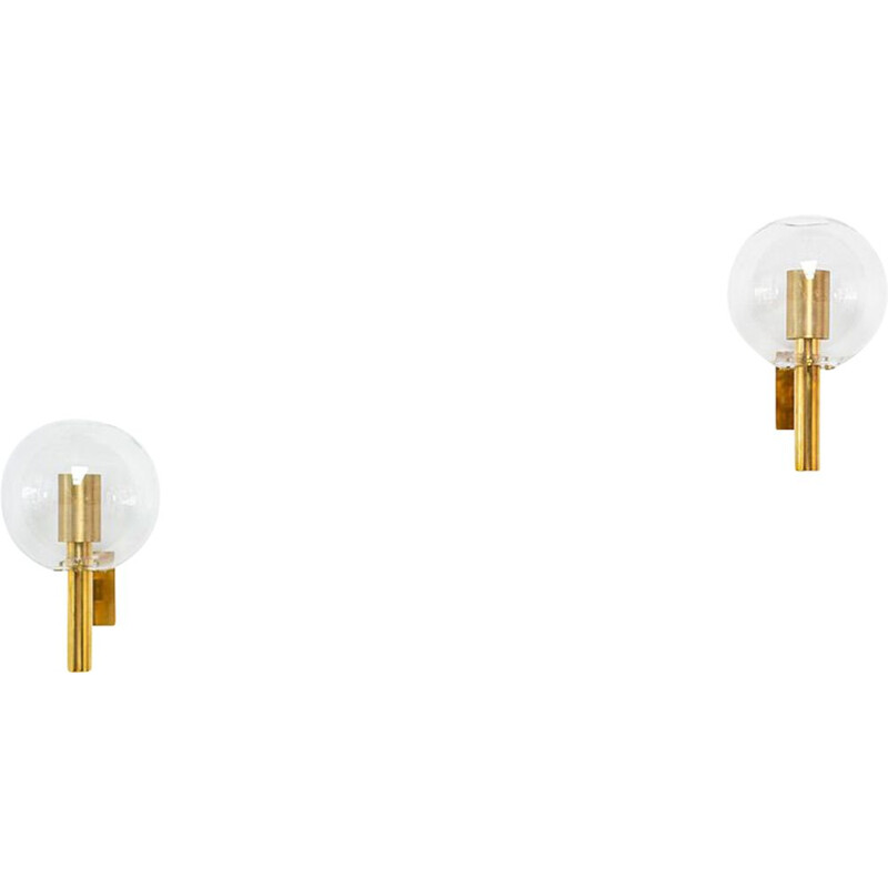 Pair of vintage V80 wall lamps by Hans Agne Jakobsson for Hans-Agne Jakobsson, 1959