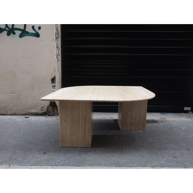 Vintage travertine table 1990