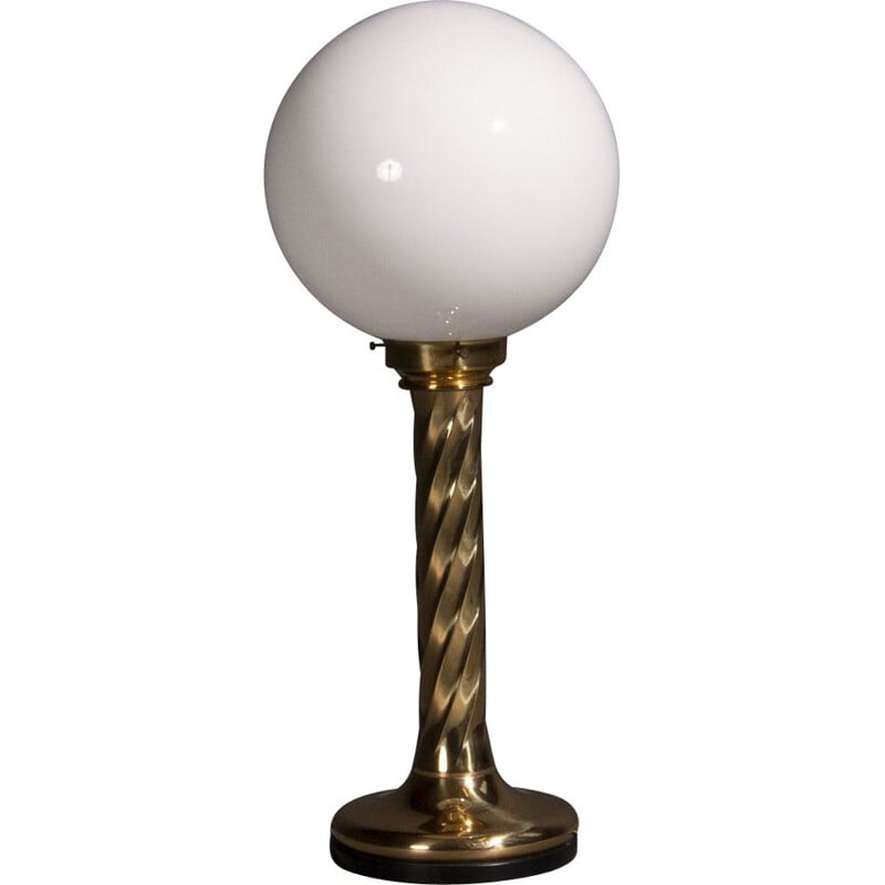 Goldene kugelförmige Vintage-Lampen, 4 Stück von Hollywood Regency