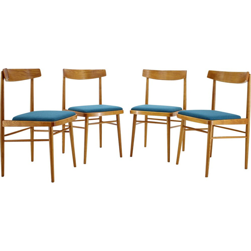 Conjunto de 4 cadeiras de jantar Thon vintage, 1970