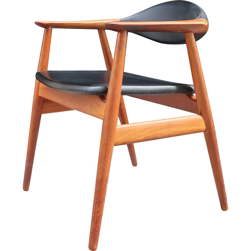 Vintage Erik Kirkegaard office chair for Scandinavian Glostrup 1960