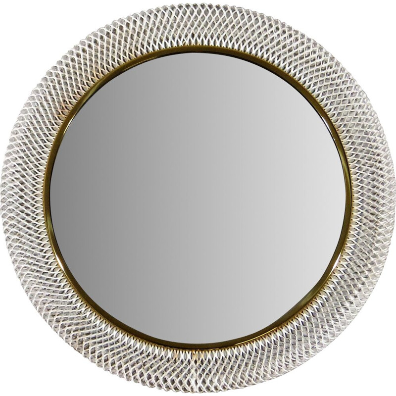 Vintage Wall mirror by Vereinigte Werkstätten München, Germany 1950