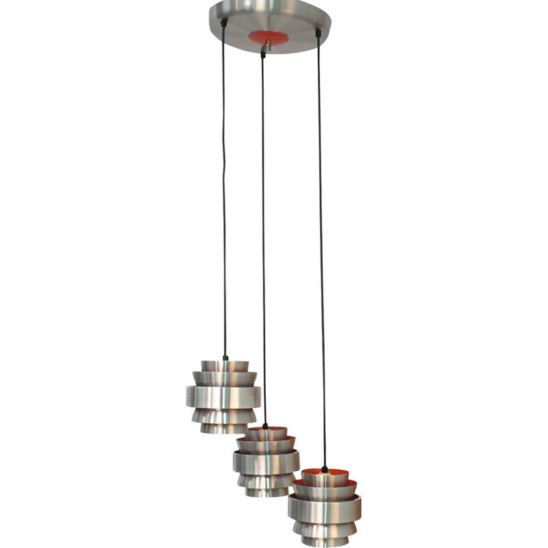 Pendant with three shades by Lakro 1960