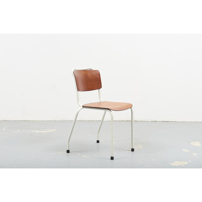 Vintage Gispen chairs 106 White Oak 1960