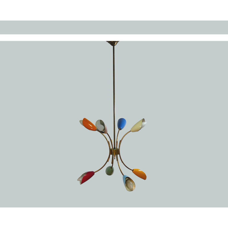 Vintage chandelier Stilnovo 1950 