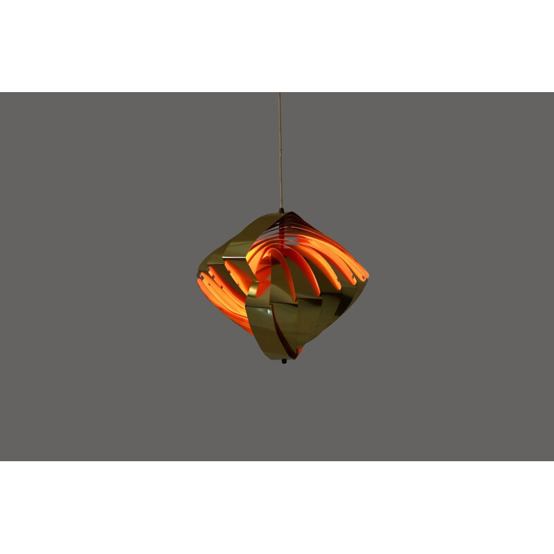 Vintage Pendant Light by Louis Weisdorf for Lyfa Konkylie 1965