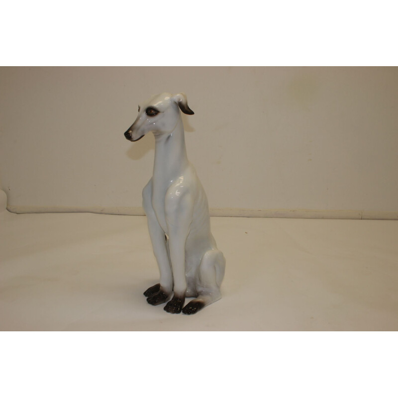 Vintage ceramic greyhound Italy