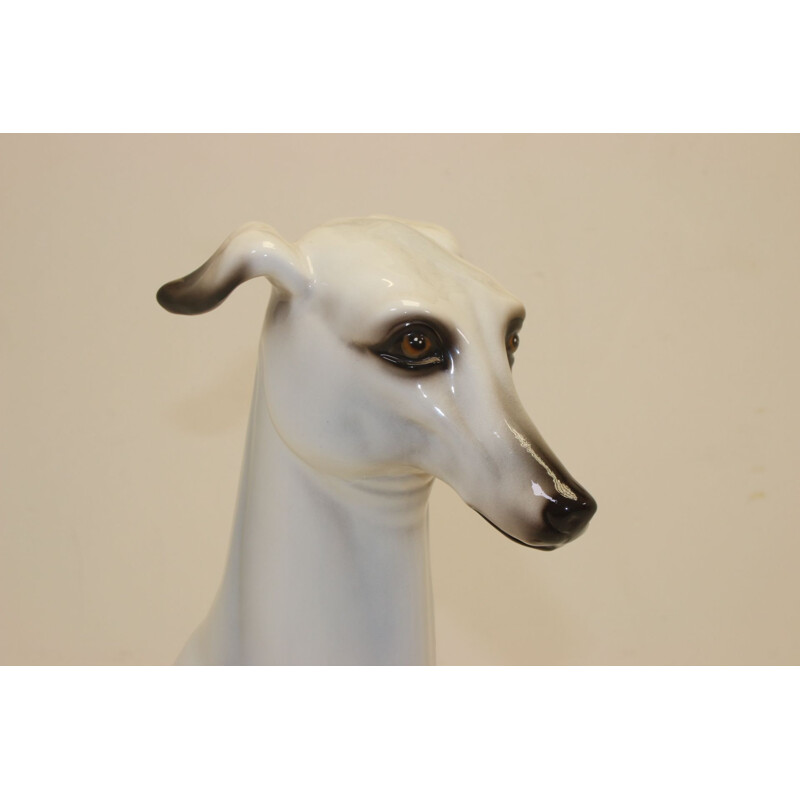 Vintage ceramic greyhound Italy