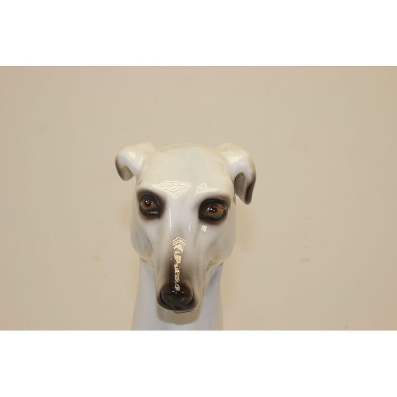 Vintage ceramic greyhound Italy