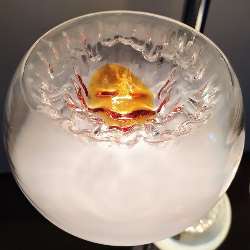 Lampadaire vintage en verre de Murano par Toni Zuccheri pour VeArt, Italie 1970