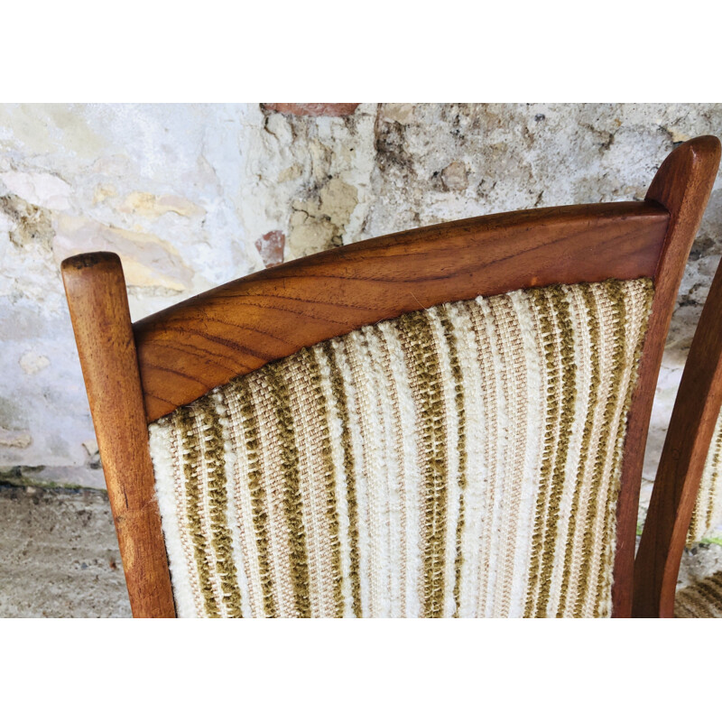 Set of 4 vintage teak chairs by R Huber& Co 1960