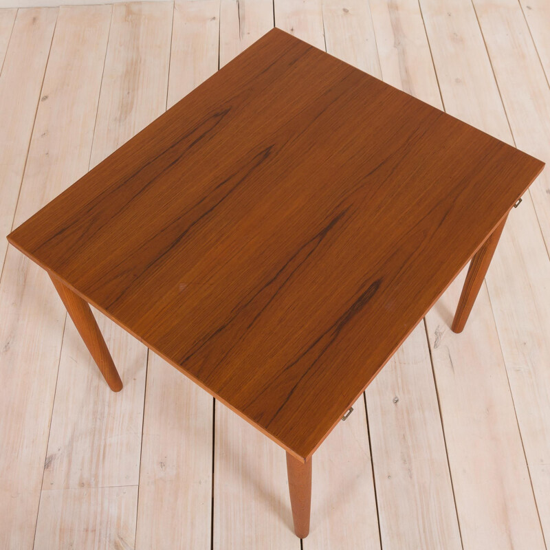 Vintage drop leaf table in teak,Danish 1960s