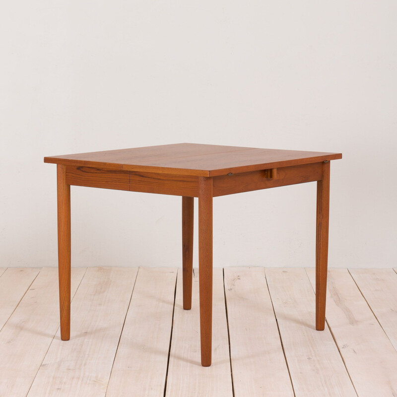 Vintage drop leaf table in teak,Danish 1960s