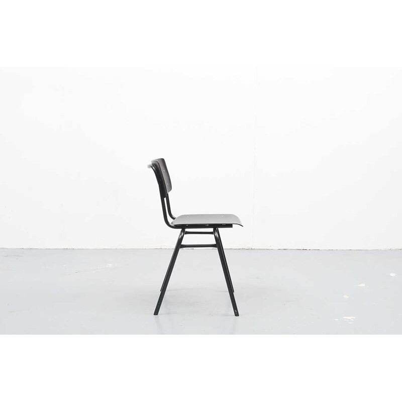 Vintage Ahrend Ebony Black Chairs 1960