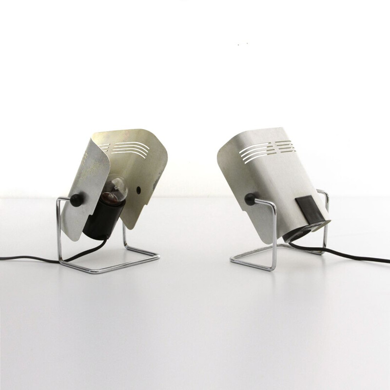 Pair of vintage table lamp by Targetti, 1970s