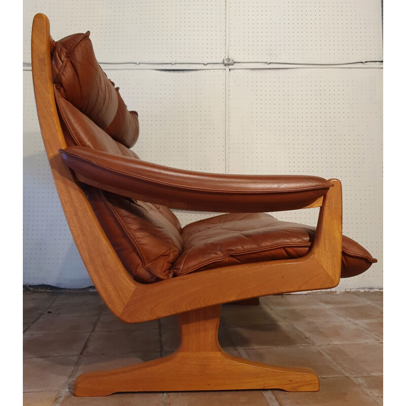 Salon Vintage De Soda Galvano Pour Lied Mobler - Teak &Scandinavian Leather 1960