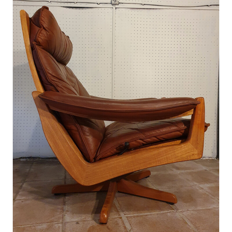 Salon Vintage De Soda Galvano Pour Lied Mobler - Teak &Scandinavian Leather 1960