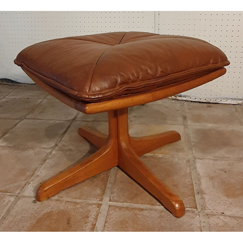 Salon Vintage De Soda Galvano Pour Lied Mobler - Teak &Scandinavian Leather 1960