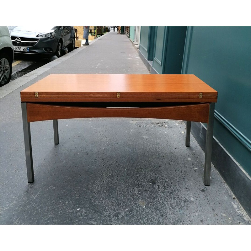 Table à système vintage Joseph-André Motte, Ateliers JER, 1960