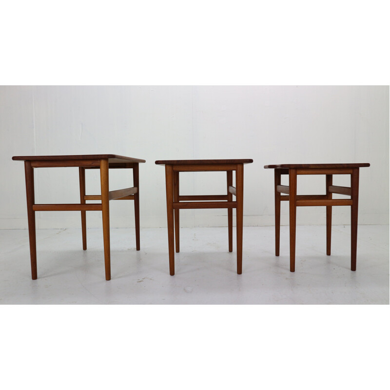 Mid-Century Teak Nesting by Kurt Østervig for Jason Mobler,Danish 1960s