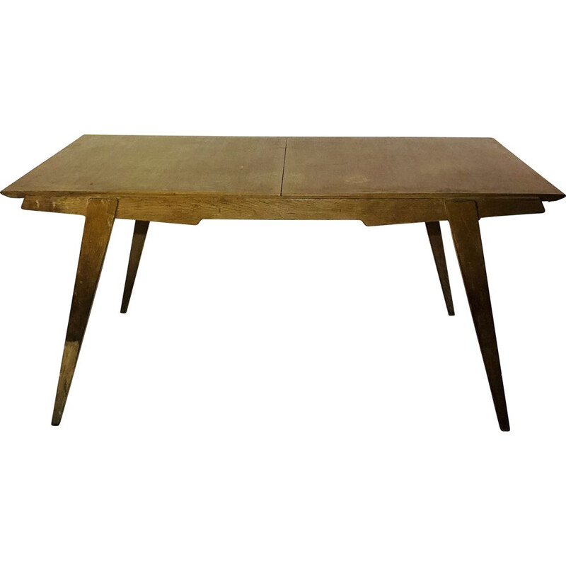 Vintage wooden table Guermonprez 